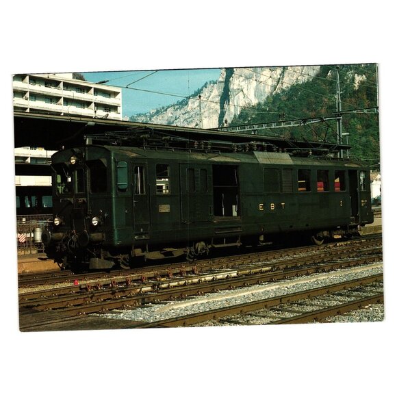 Emmental Burgdorf Thun Bahn Vintage Train Postcard BDe 2/4 231 Switzerland 1983 - Picture 1 of 2